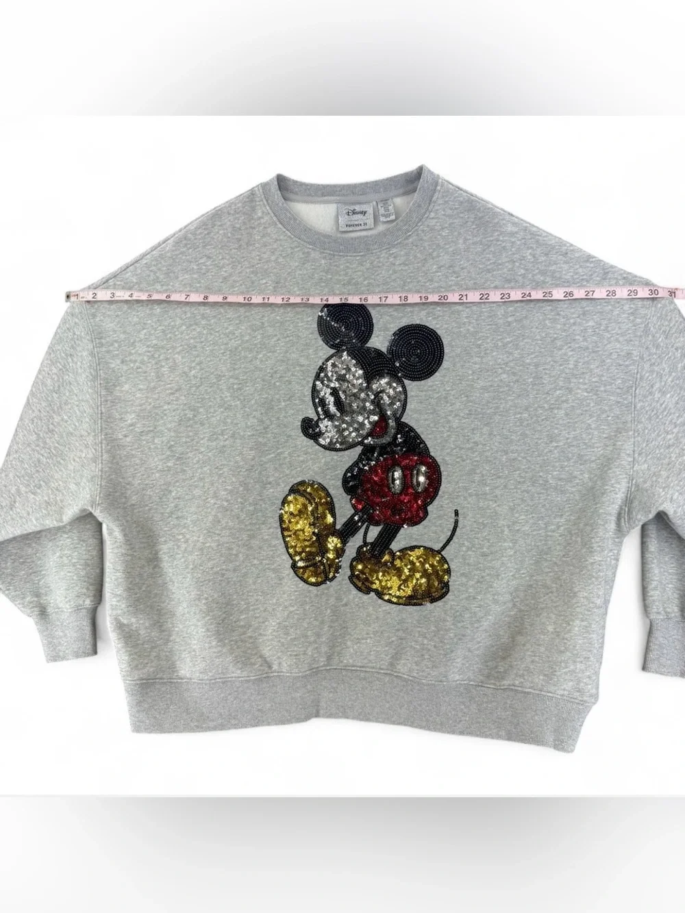 Disney x Forever 21 Mickey Mouse Sequin Pullover Sweatshirt Womens plus Size 0X